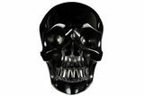 Realistic, Polished Obsidian Skull - Mexico #151212-1